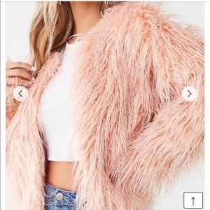 Forever21 Mauve Faux Fur Coat